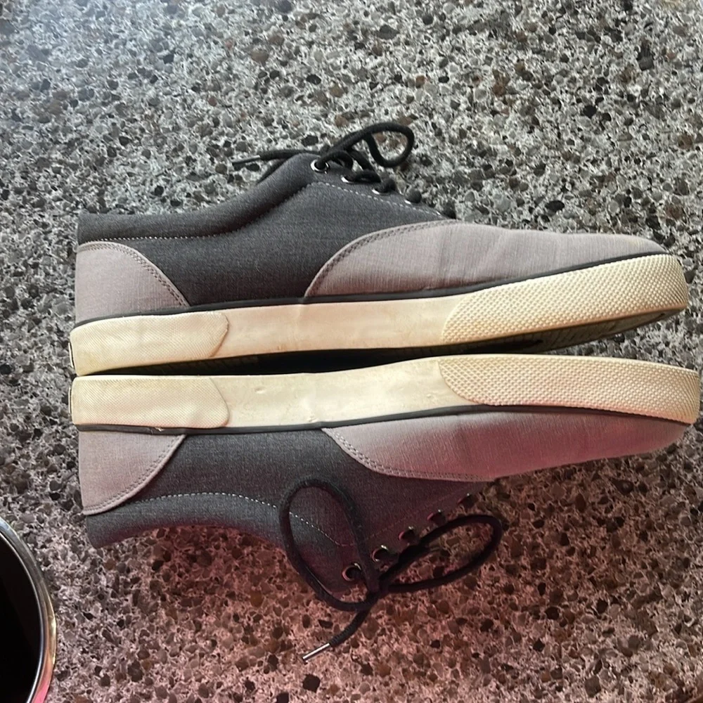 Polo Ralph Lauren Shoes men’s size 12D two-tone gray with Polo pony emblem‎ .